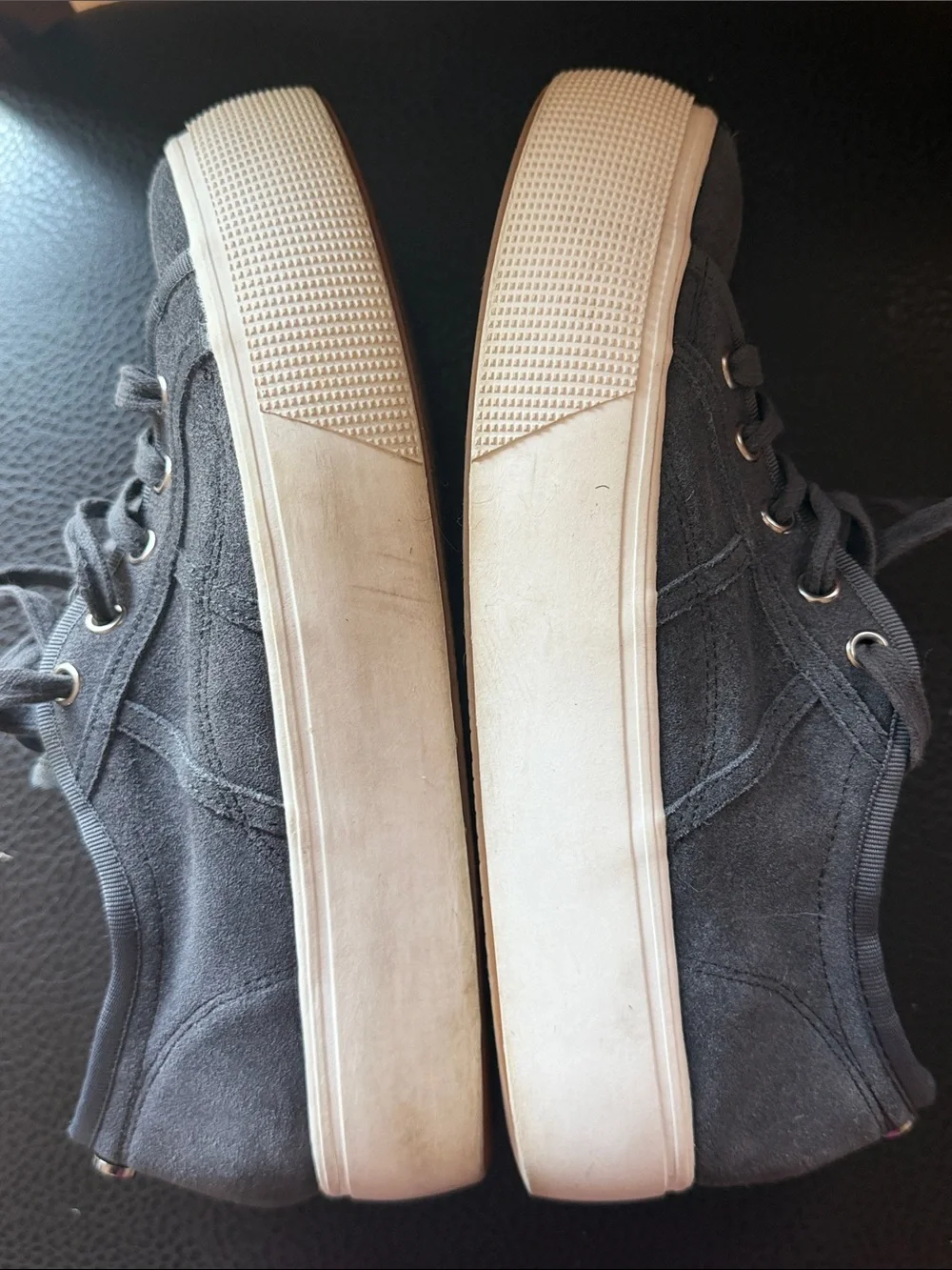 Steve Madden Women’s Gray Canvas Platform Sneakers